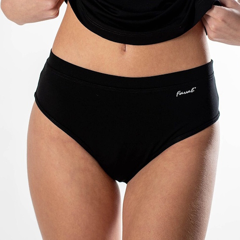 FAVAB Menstruační a inkontinenční bambusové kalhotky AVA černé, Velikost: M