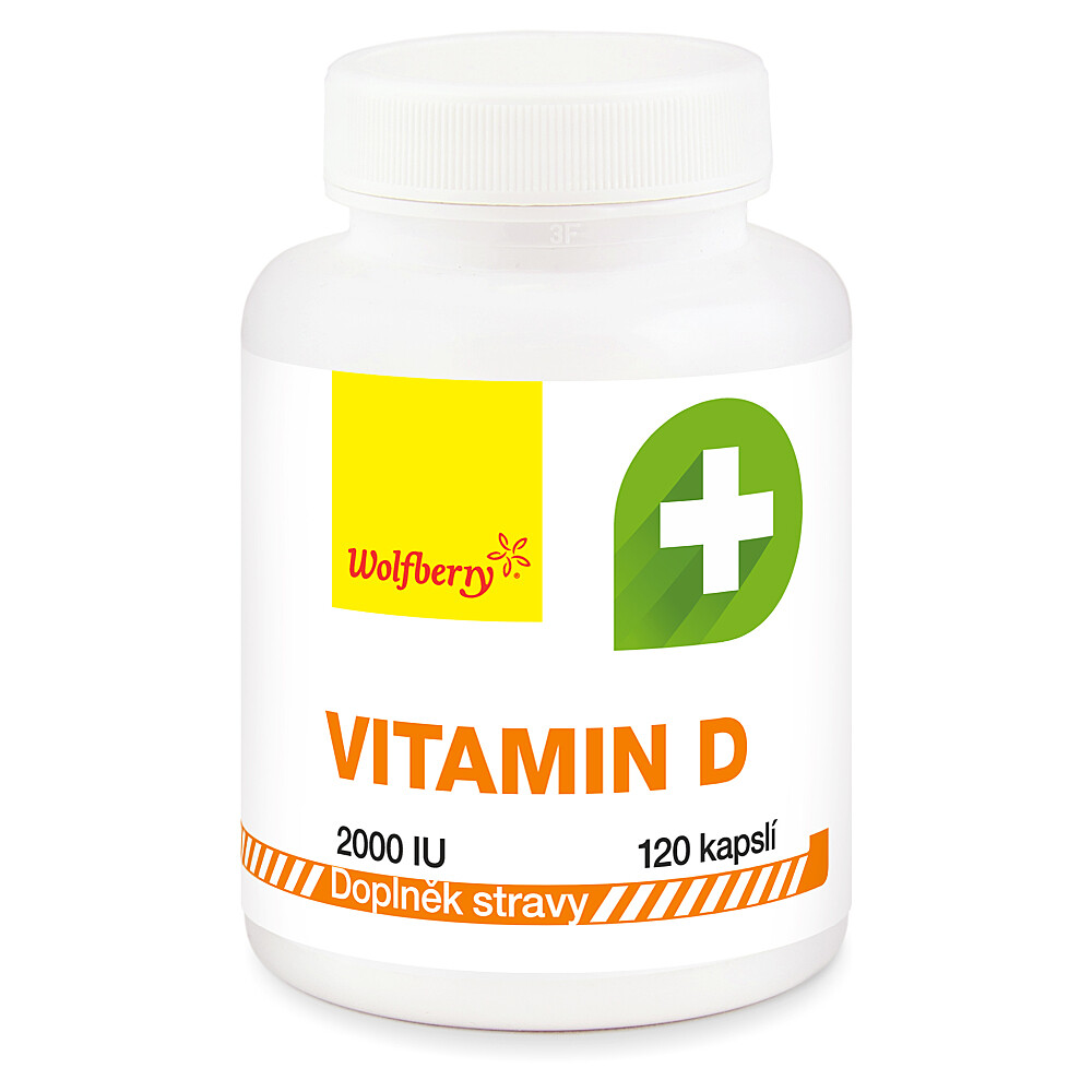 WOLFBERRY Vitamín D 120 kapslí