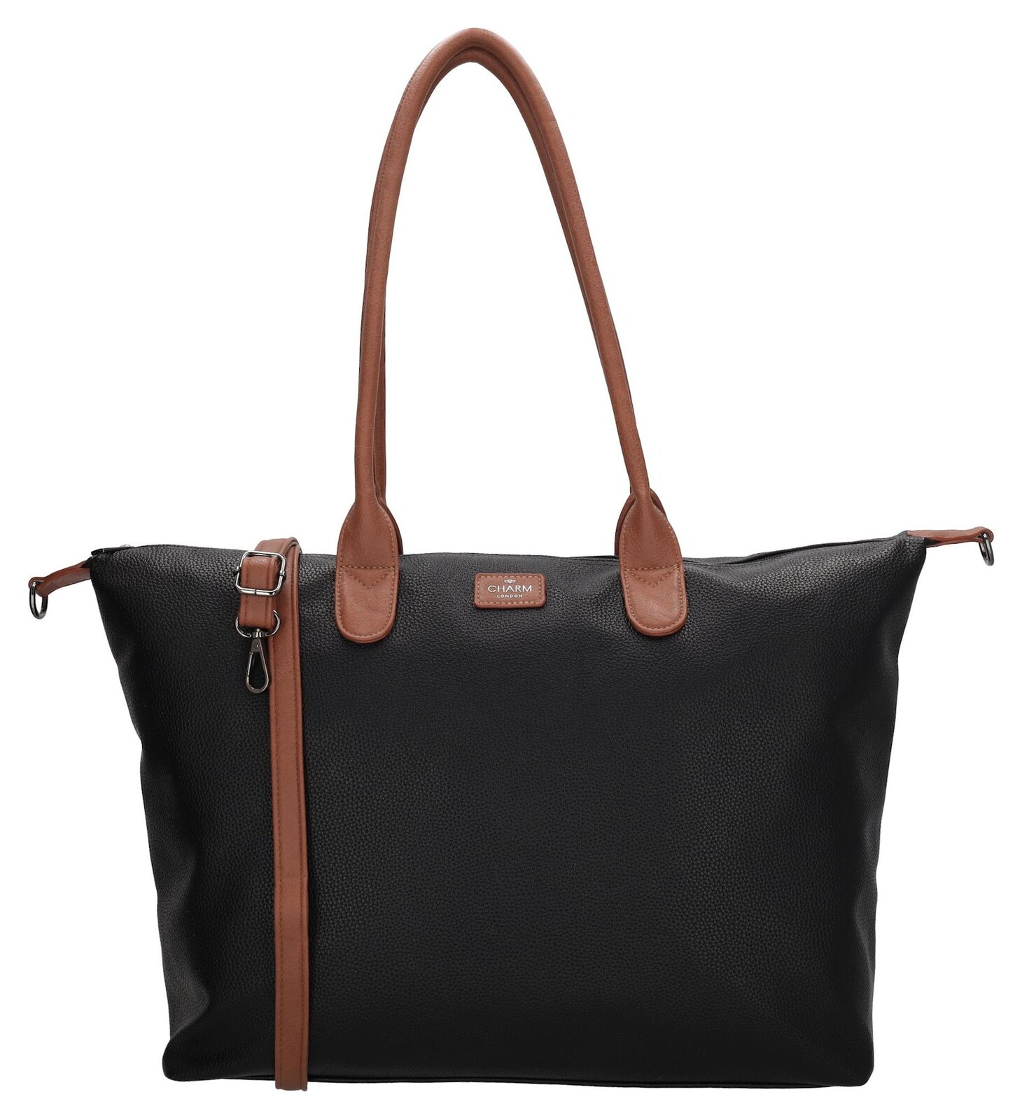 Taška na notebook Charm London Buckingham 23816 Black Cognac