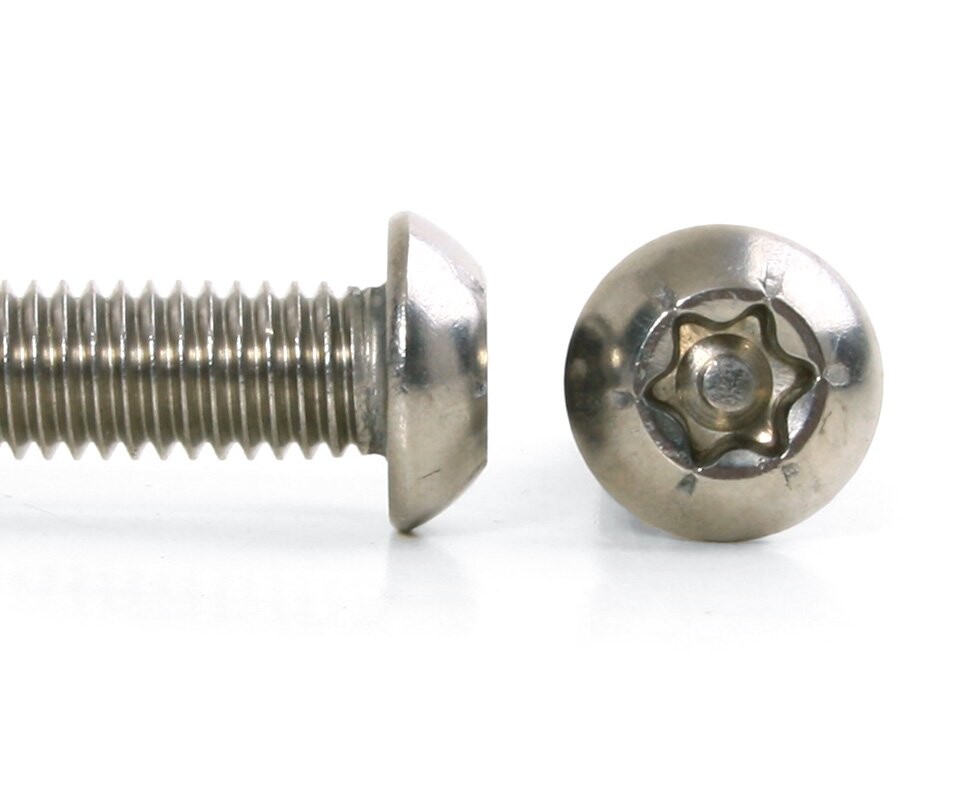 Šroub button torx security nerez A2 ISO 7380 - M6x12