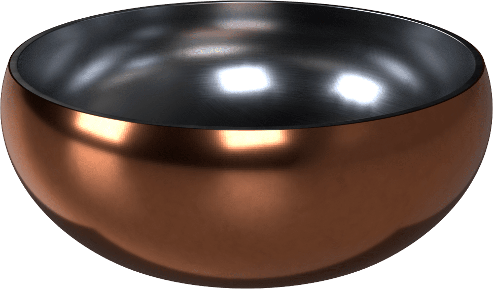 Miska Dog Fantasy s dvojitou stěnou rosegold 18cm 1200ml