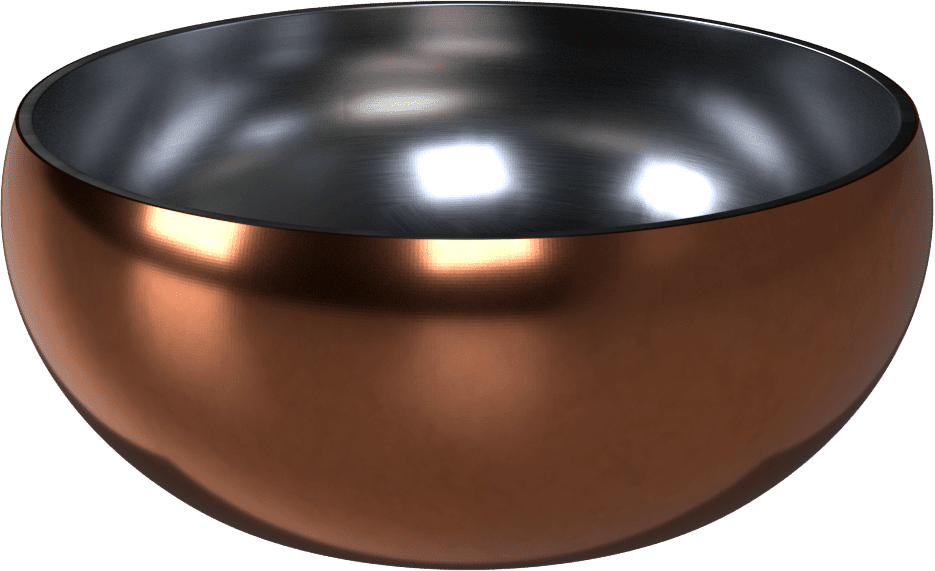 Miska Dog Fantasy s dvojitou stěnou rosegold 12cm 376ml