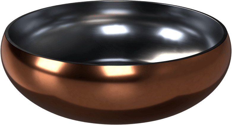 Miska Dog Fantasy s dvojitou stěnou rosegold 22cm 2100ml