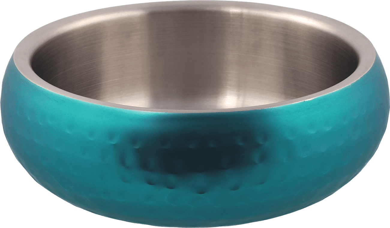 Miska Dog Fantasy s dvojitou stěnou tyrkysová 16cm 800ml