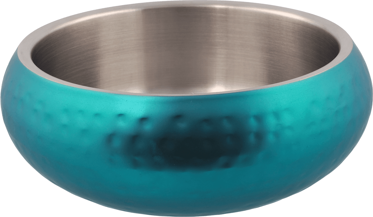 Miska Dog Fantasy s dvojitou stěnou tyrkysová 18cm 1200ml