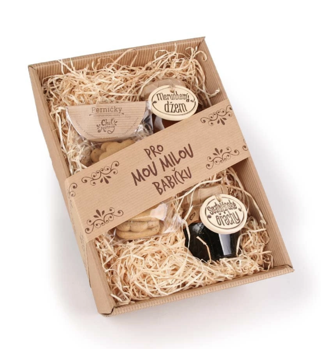 Dárkový balíček gurmánských specialit pro babičku