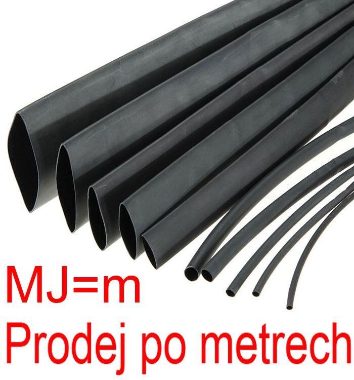 Smršťovací bužírka 100/50mm černá