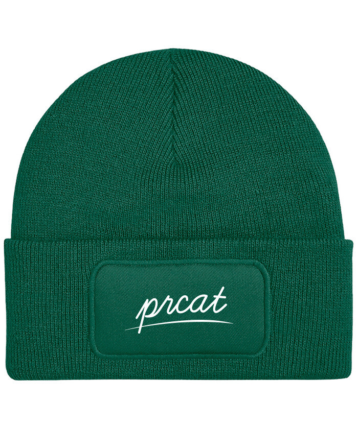 Čepice s obdélníkovou nášivkou Prcat