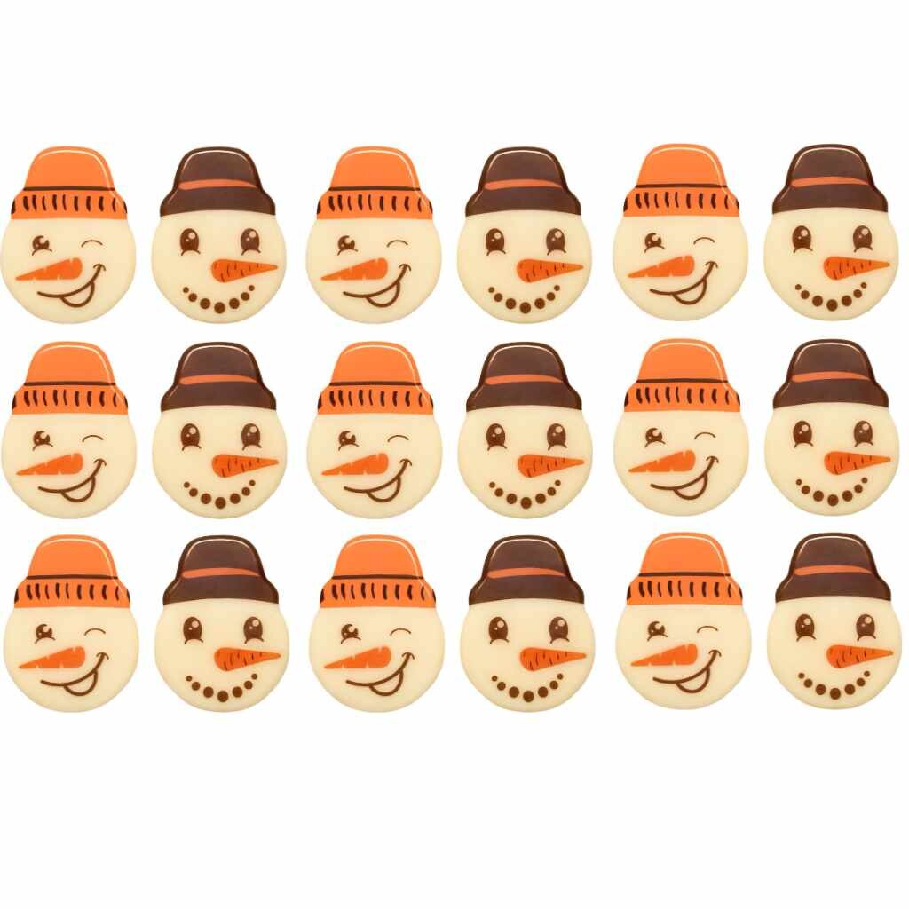 Barbara Luijckx Čokoládový sněhulák hlava 18ks