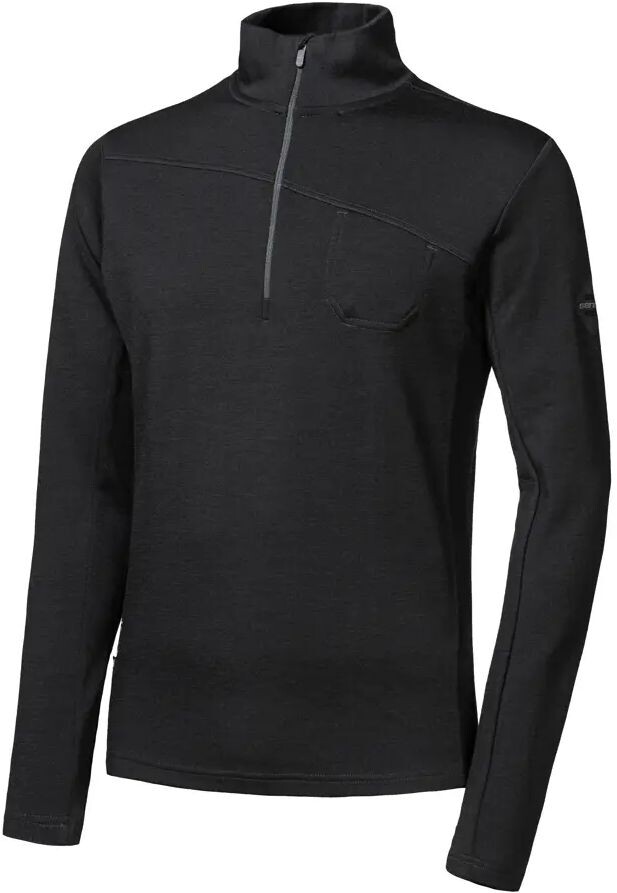 SENSOR MERINO EXTREME UP pánská mikina dl.rukáv zip černá Velikost: XXL