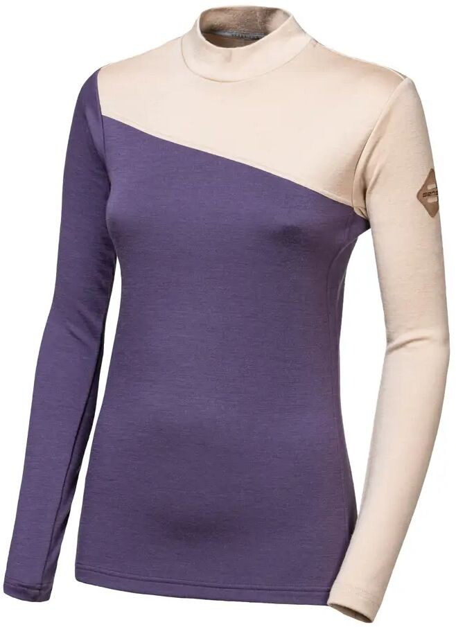 SENSOR MERINO EXTREME UP dámská mikina dl.rukáv grape purple/beige Velikost: L