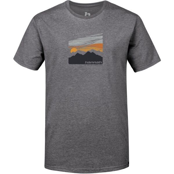 Hannah DANNY Pánské tričko, tmavě šedá, velikost