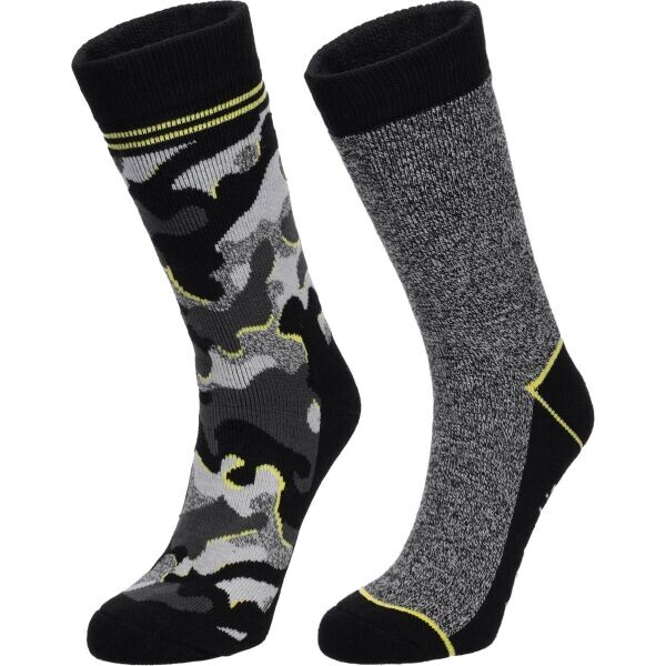 Columbia 2PP CAMOUFLAGE THERMAL CREW Pánské ponožky, černá, velikost