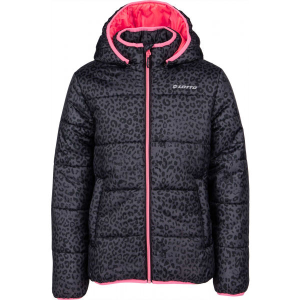 Lotto LEVHARD Dívčí prošívaná bunda, černá, velikost 116-122