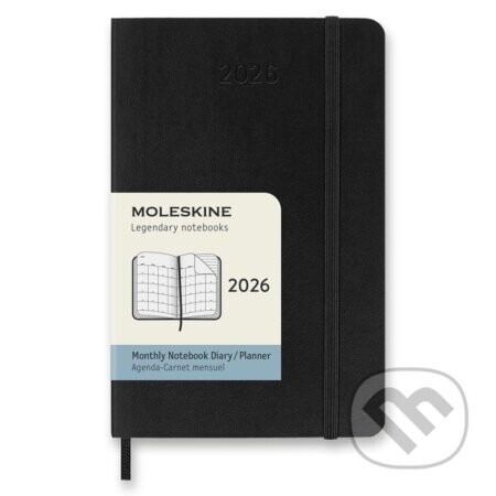Moleskine 2026 12 Month Monthly Pocket Softcover Diary - Moleskine