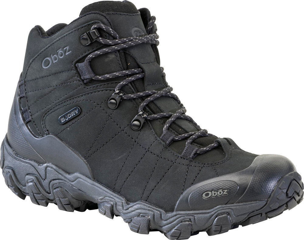 OBOZ Bridger Mid WIDE Waterproof B-Dry Black Sea Velikost: 42