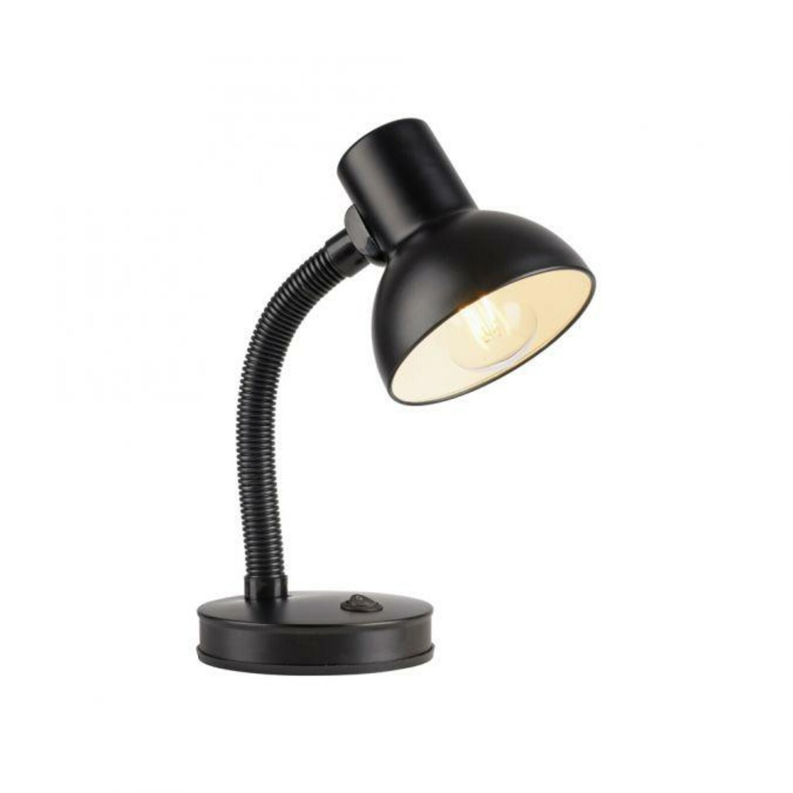 JUST LIGHT stolní lampa černá vypínač na psací stůl, na noční stolek