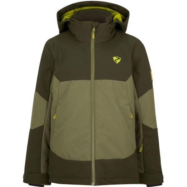 Ziener AGIMO-Z Dětská lyžařská bunda, khaki, velikost