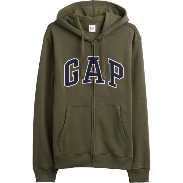 GAP V-HERITAGE LOGO FZ SNL Pánská mikina, tmavě zelená, velikost