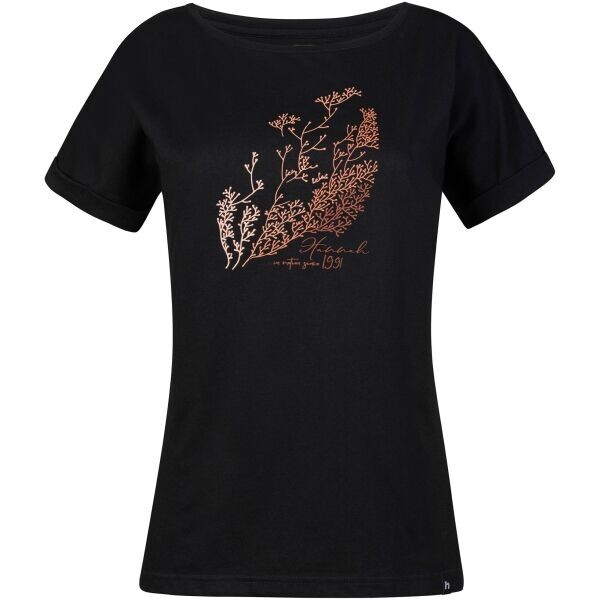 Hannah YULLI Dámské tričko s krátkým rukávem, černá, velikost