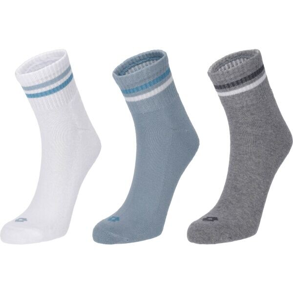 Lotto MIDI SOCKS 3P Unisex ponožky, bílá, velikost 43-46