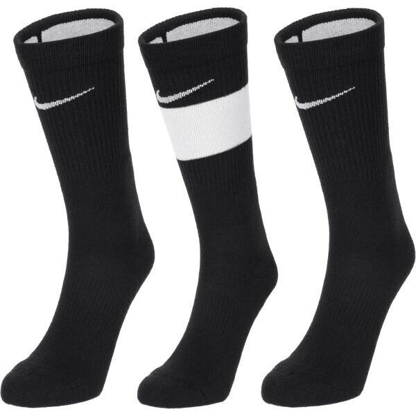 Nike Y NK ELITE CREW 3PR Dětské ponožky, černá, velikost