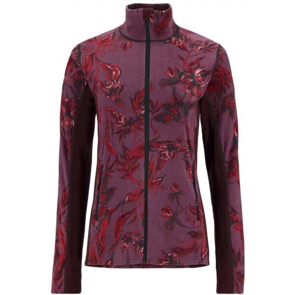 KARI TRAA THALENA Dámská fleecová mikina, vínová, velikost