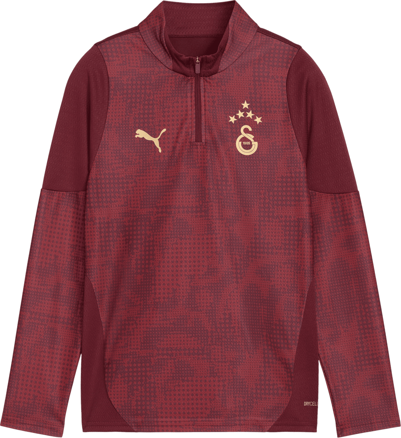 Triko s dlouhým rukávem Puma Galatasaray SK Training 1/4 Zip Top Jr with Star