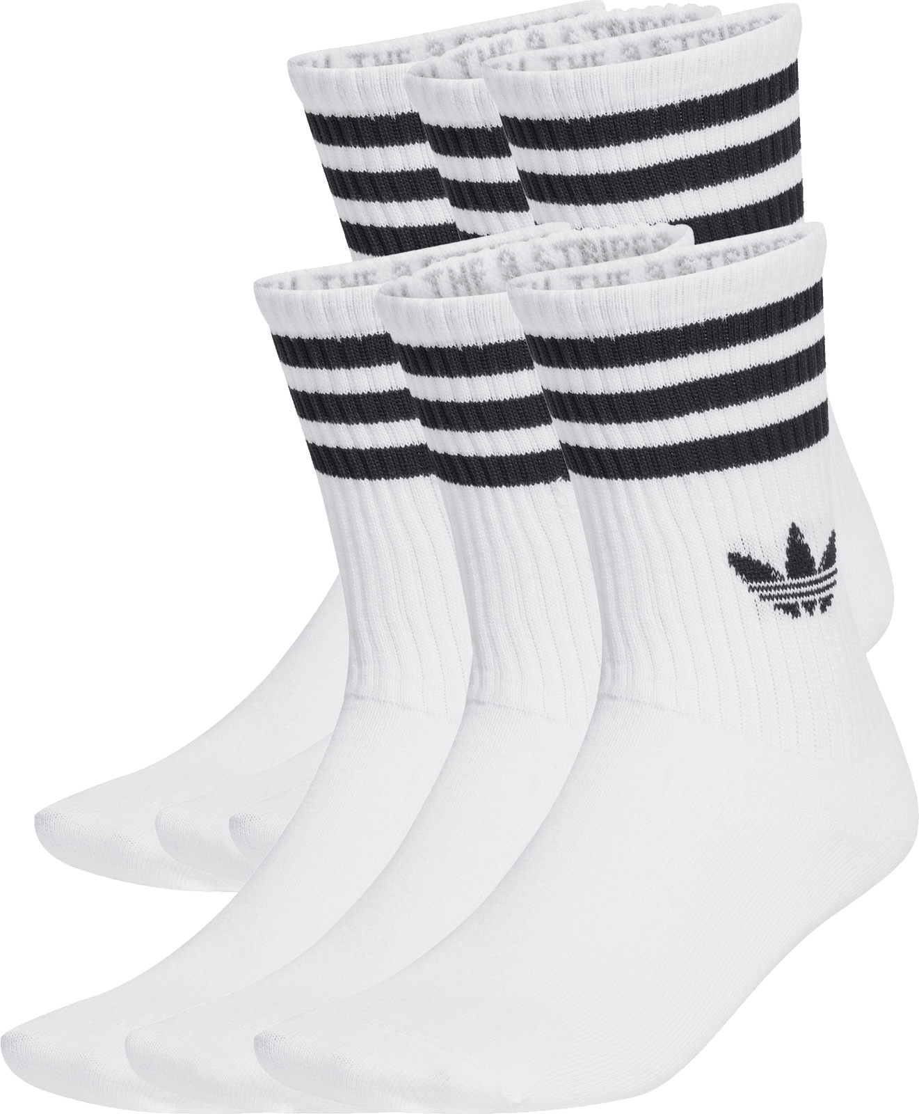 Ponožky adidas Originals  3 Stripes Crew 6er Pack Socks
