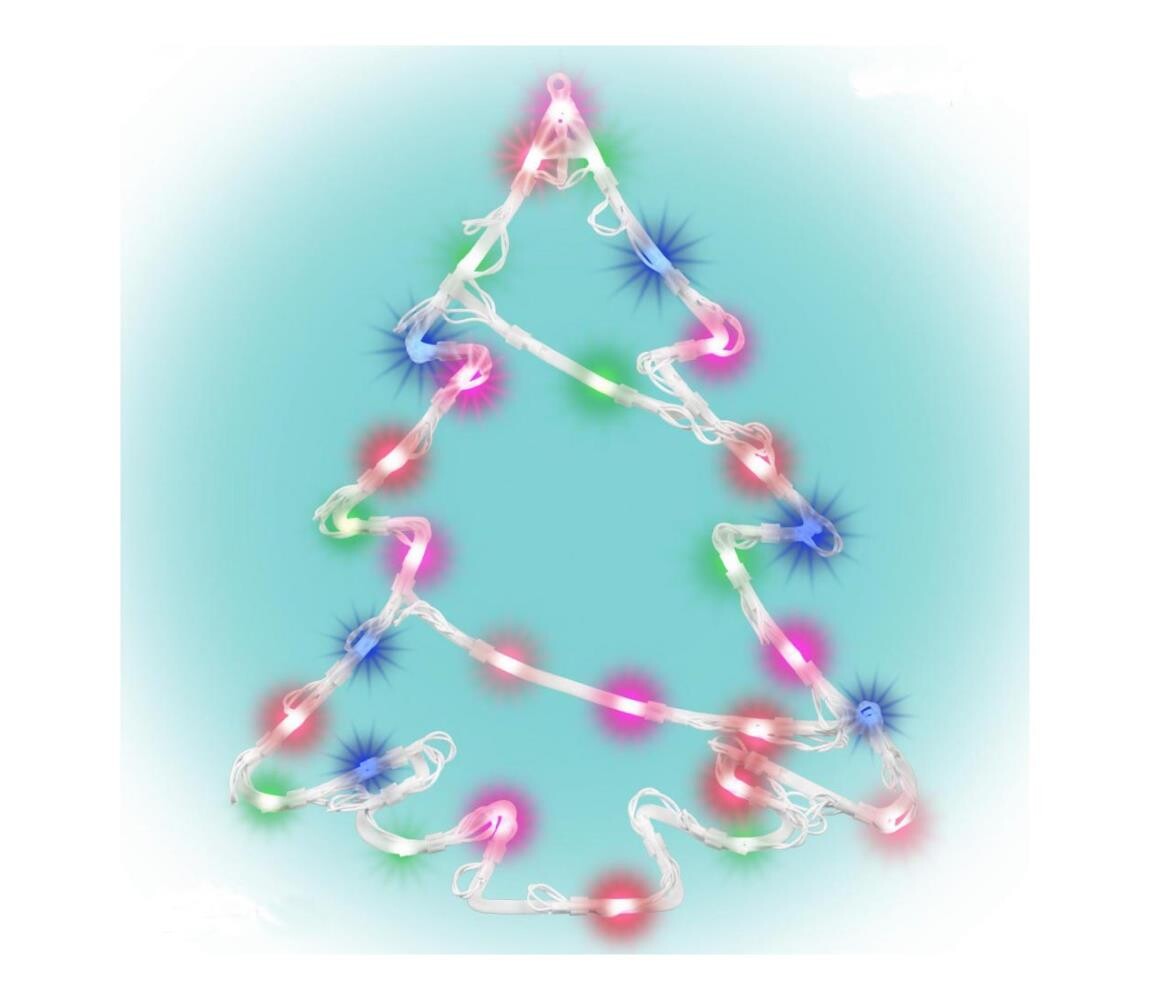 LED Dekorace do okna 35xLED/3xAA multicolor 5004205