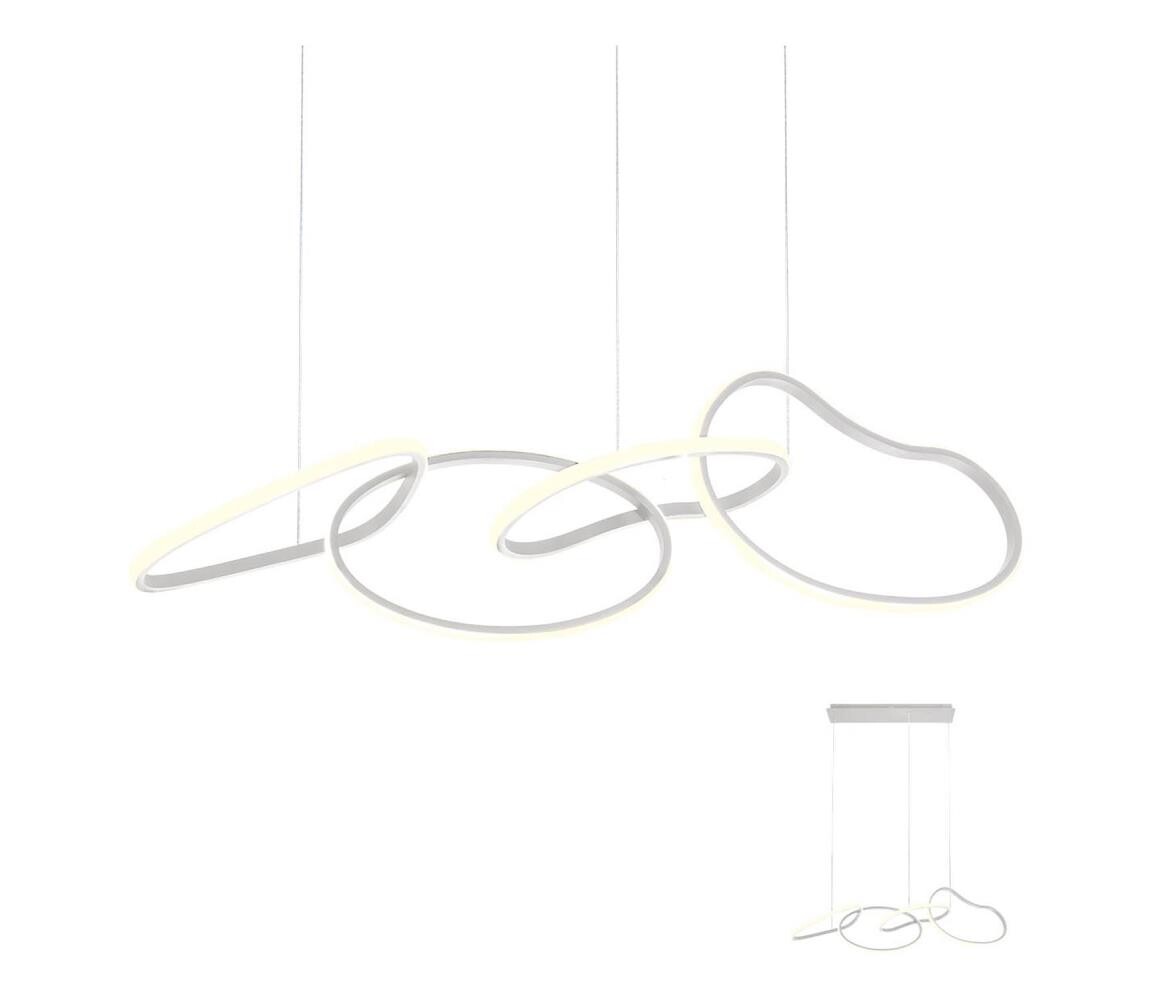 Redo 01-2594 - LED Stmívatelný lustr na lanku BIAS LED/87,4W/230V 3000K bílá 01-2594