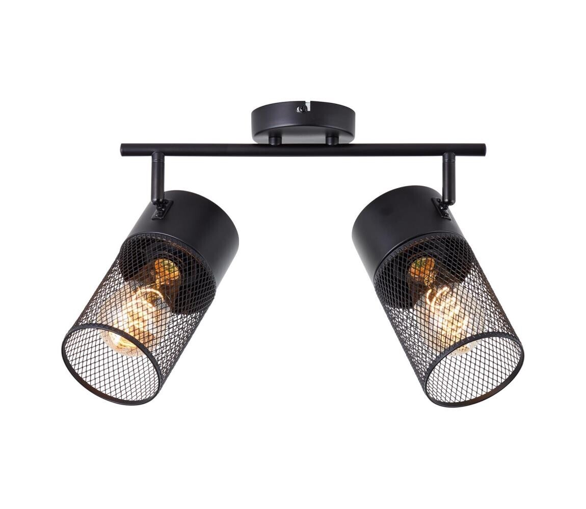 Brilliant - Bodové svítidlo KAMOLO 2xE27/40W/230V černá 99724/76