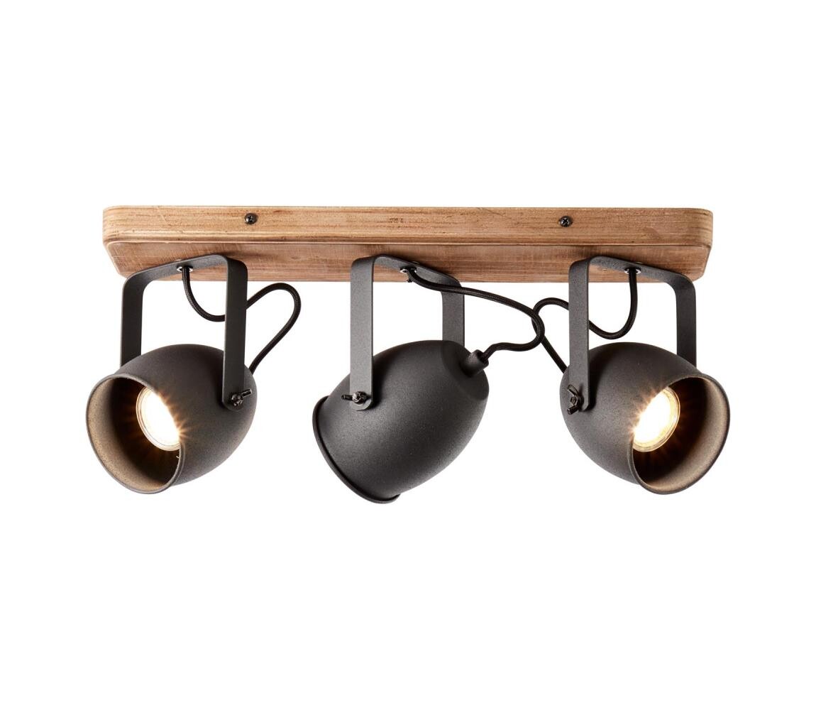 Brilliant - Bodové svítidlo CROWTON 3xGU10/6W/230V borovice 47330/76