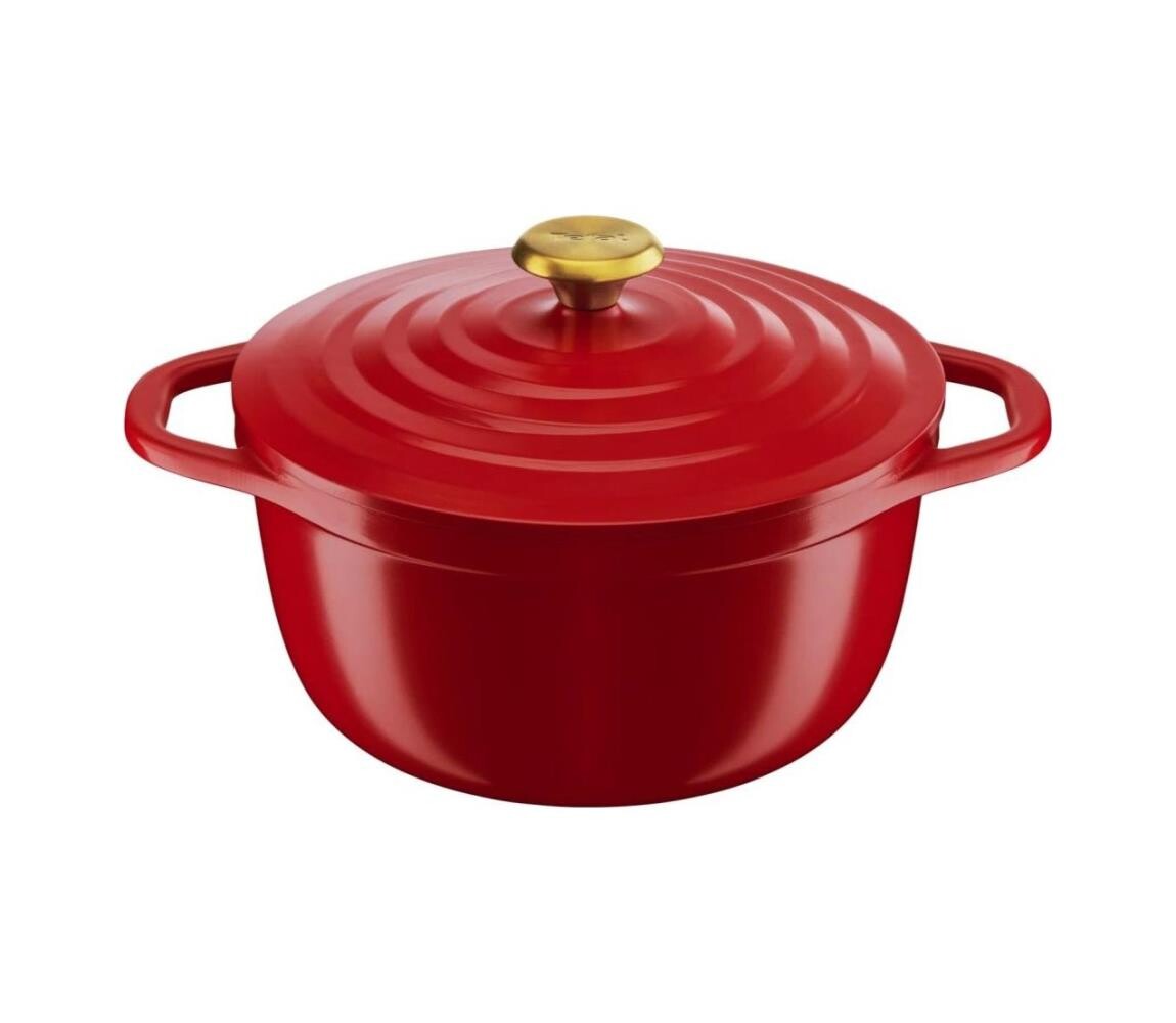 Tefal - Kastrol s poklicí 24 cm AIR červená E2544655