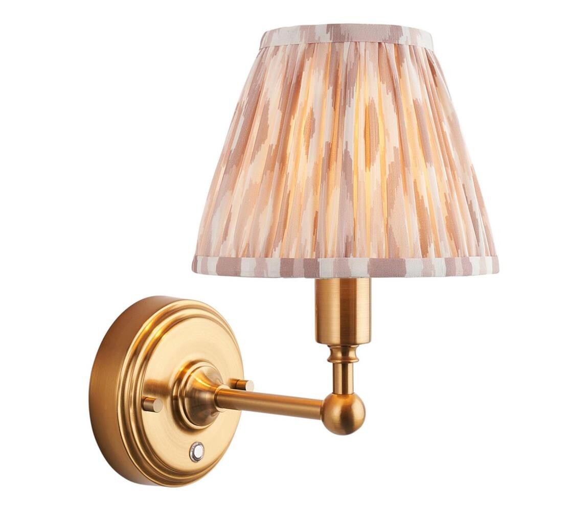 Endon 114831 - LED Stm. nabíjecí nástěnná lampa BURLEY LED/1,5W/5V mosaz/béžová 114831