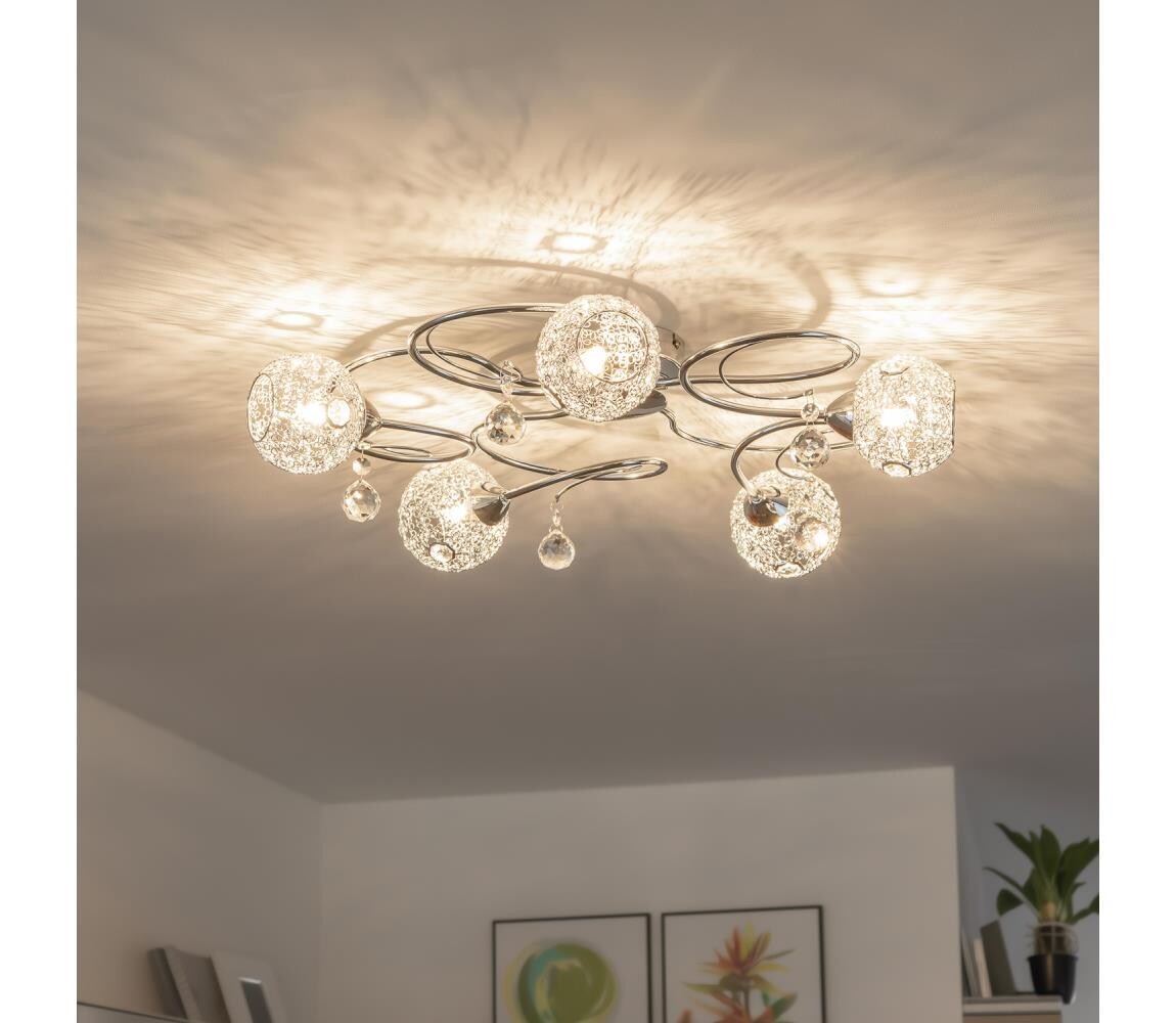 Eglo 32103 - LED Přisazený lustr VELAGO 5xG9/33W/230V lesklý chrom 32103