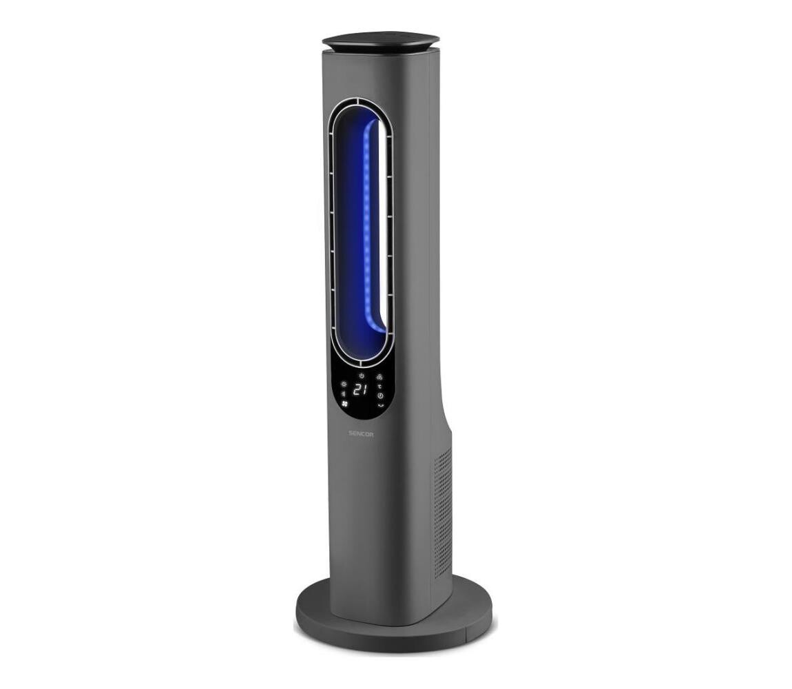 Sencor - Sloupový bezvrtulový látor 1200/2000W/230V antracit + DO 41018683