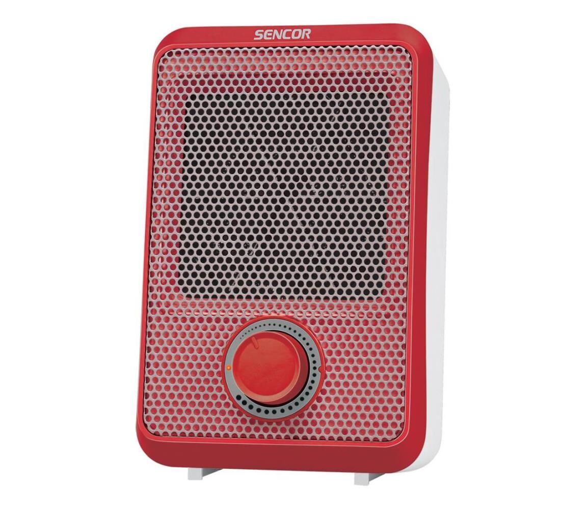 Sencor - Horkovzdušný ohřívač 600W/230V červená/bílá 41008543