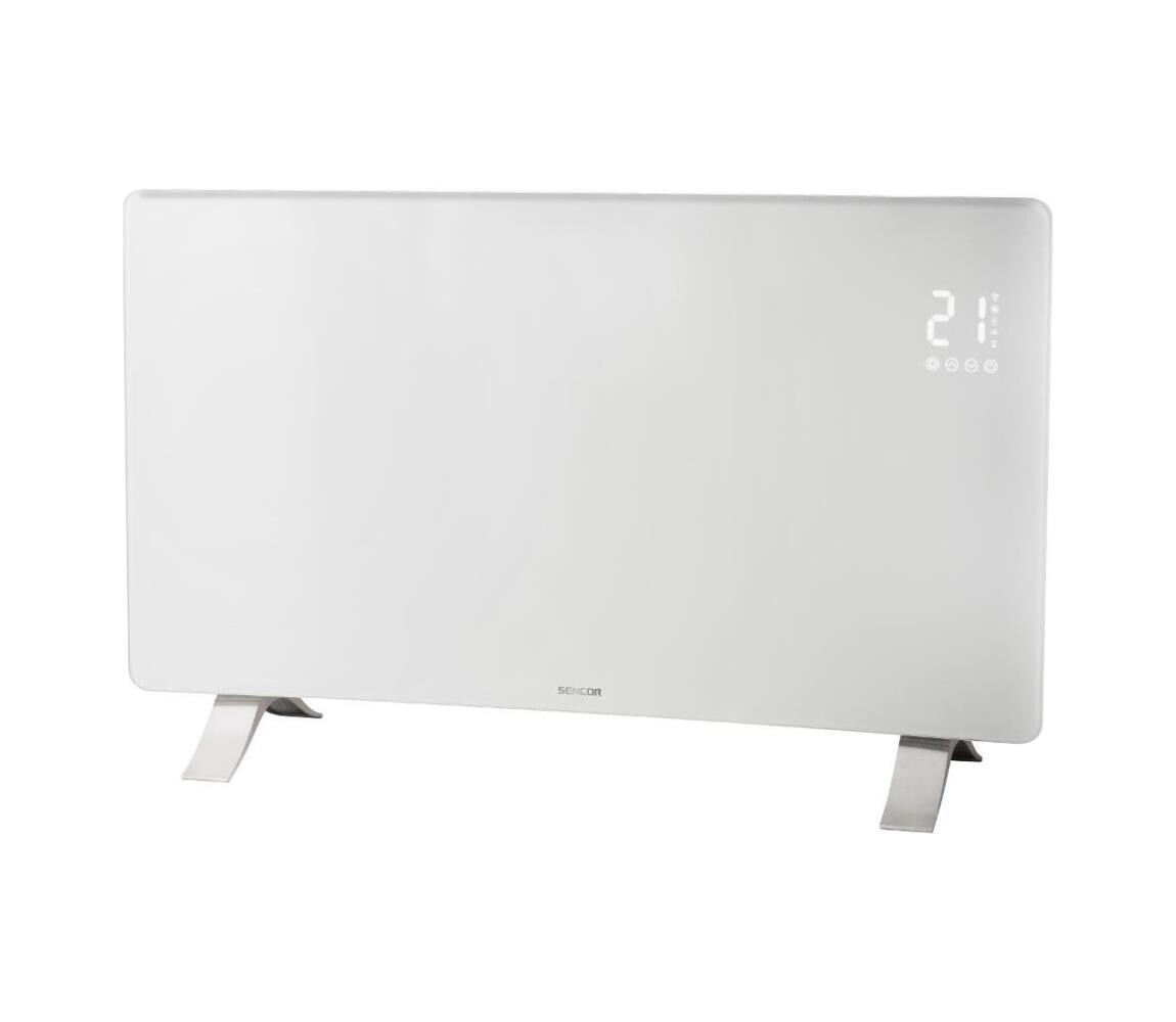 Sencor - Chytrý elektrický přímotop/konvektor 1200/2400W/230V IP24 Wi-Fi bílá 41013960