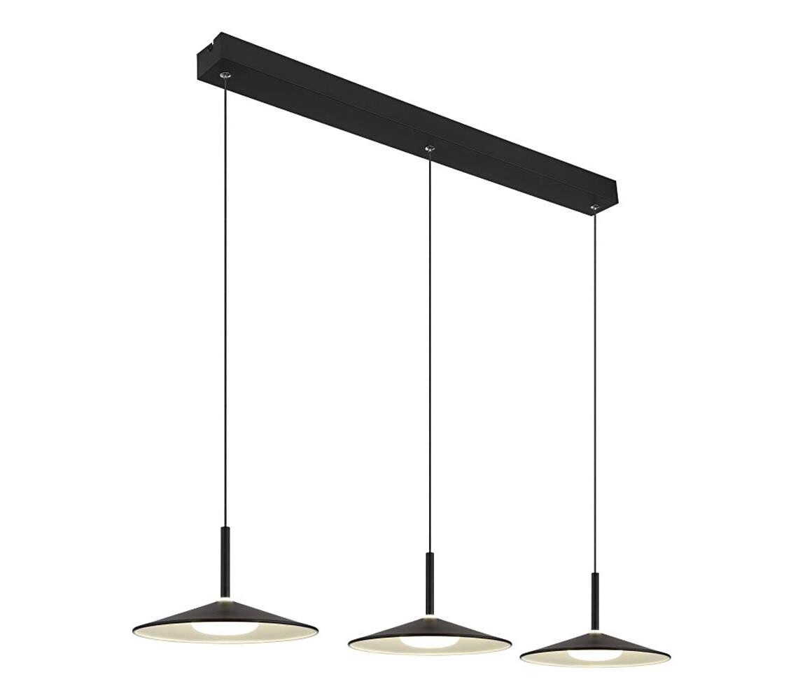 Globo 15635S-3 - LED Lustr na lanku LAMPONE LED/24W/230V 4000K černá 15635S-3