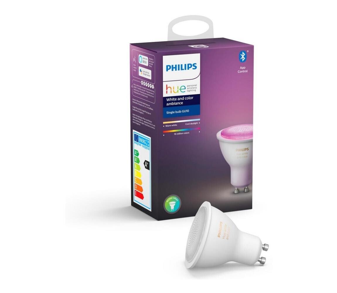 LED Stmívatelná žárovka Philips Hue White And Color Ambiance GU10/5,7W/230V 871869962865900
