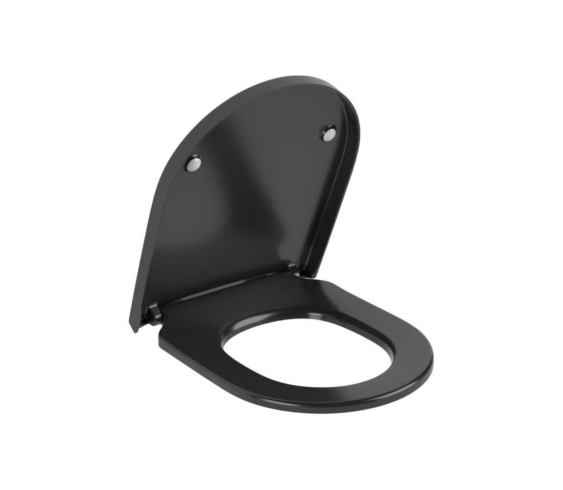 Villeroy & Boch 8M42S1R7 - Záchodové prkénko SoftClose SUBWAY černá 8M42S1R7