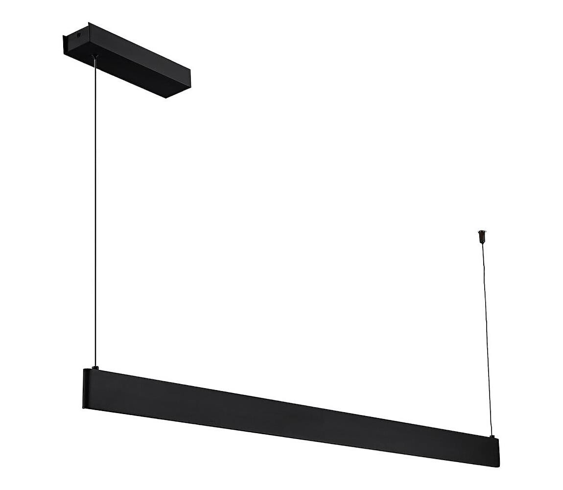 LED Lustr na lanku LINEA LED/36W/230V 3000/4000/5700K CRI 90 černá ML1784