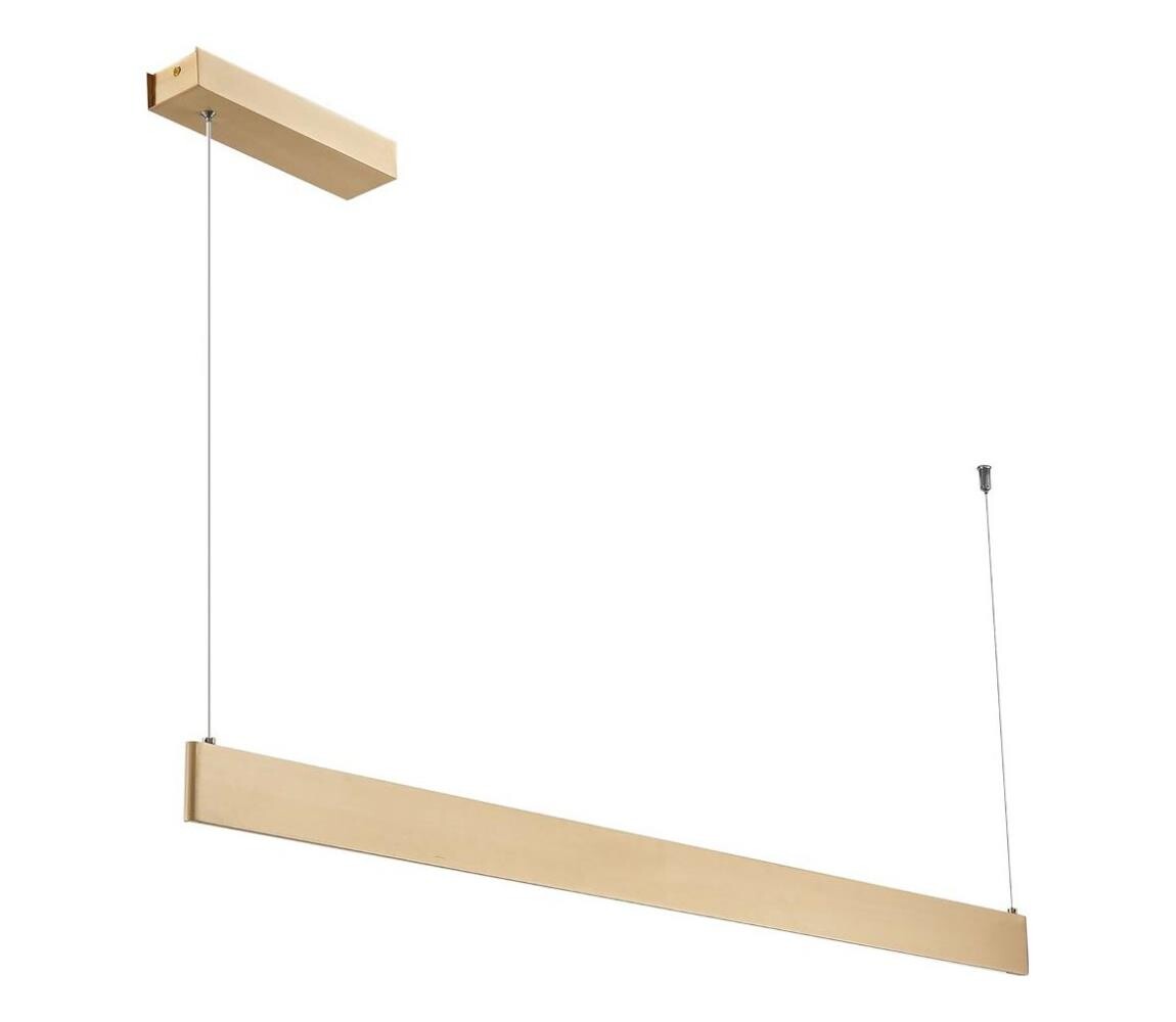 LED Lustr na lanku LINEA LED/36W/230V 3000/4000/5700K CRI 90 zlatá ML1785