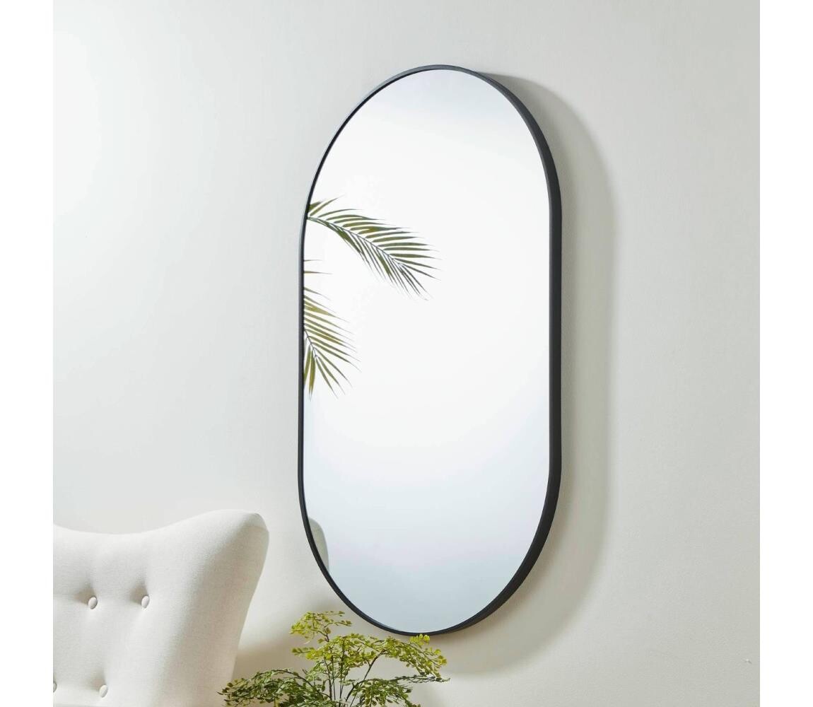 Eglo 425003 - Nástěnné zrcadlo BANI 100x60 cm černá 425003