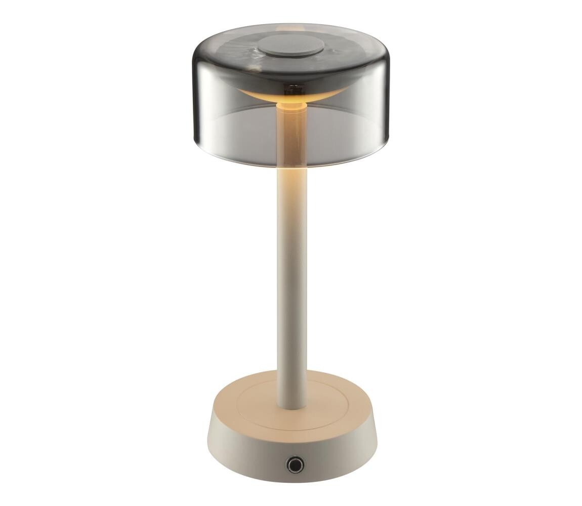 Brilliant - LED Stm nab dotyková stolní lampa RAZOR LED/2,5W/5V 2700K IP44 šedá G60255/09