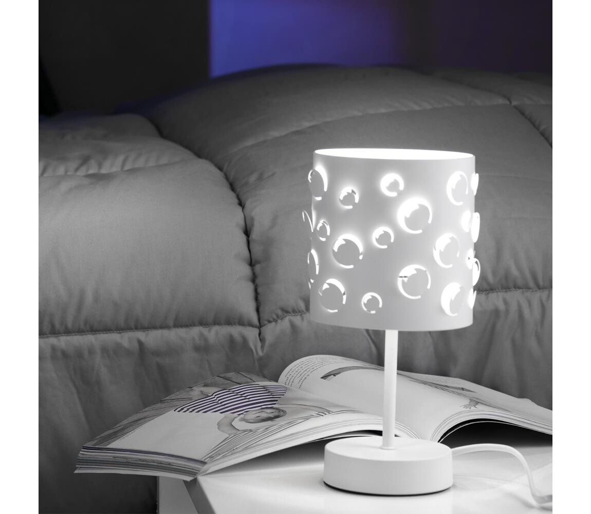 ONLI - Stolní lampa BOLLICINE 1xE14/6W/230V bílá 4895/L