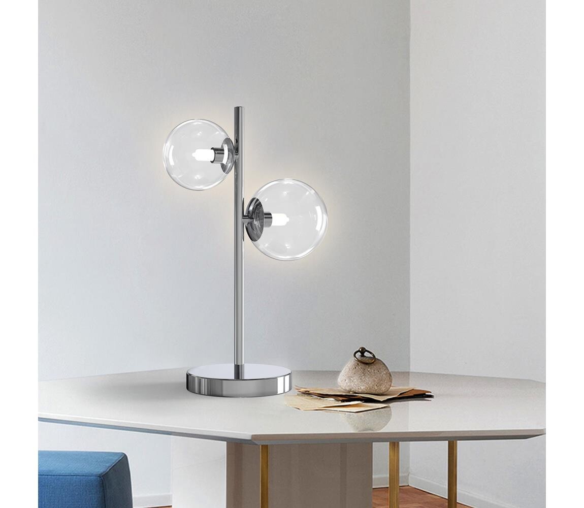 ONLI - Stolní lampa KIMBERLY 2xG9/6W/230V lesklý chrom 5107/LGC