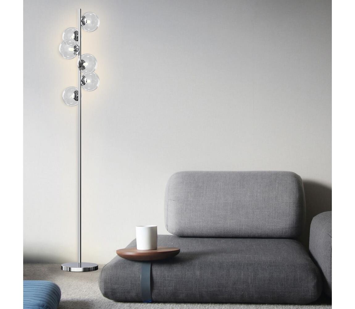 ONLI - Stojací lampa KIMBERLY 6xG9/6W/230V lesklý chrom 5107/PTC