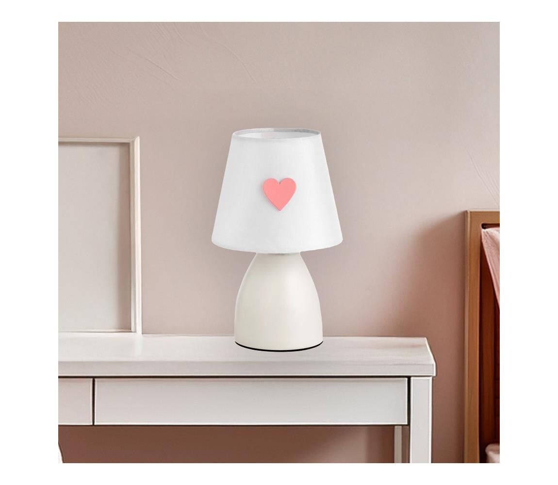ONLI - Děstká lampička TITTA 1xE14/6W/230V bílá 4929/LR